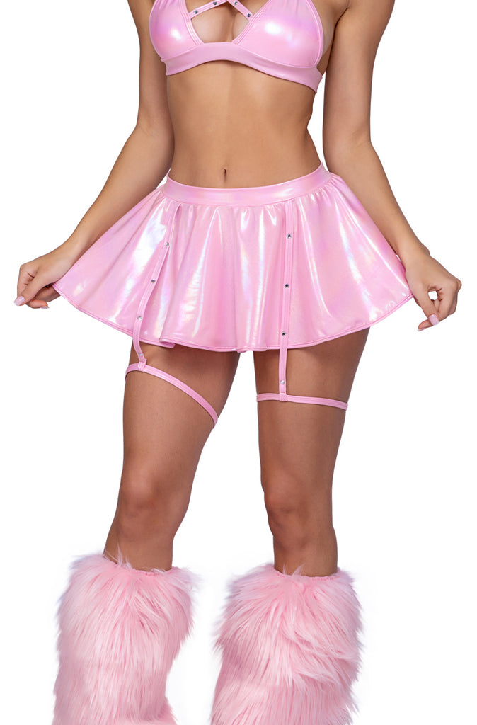 sexy pink rave skirt