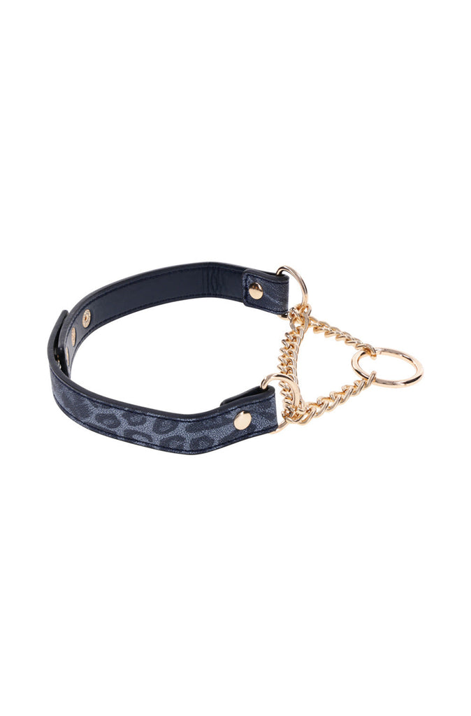 animal print bdsm collar