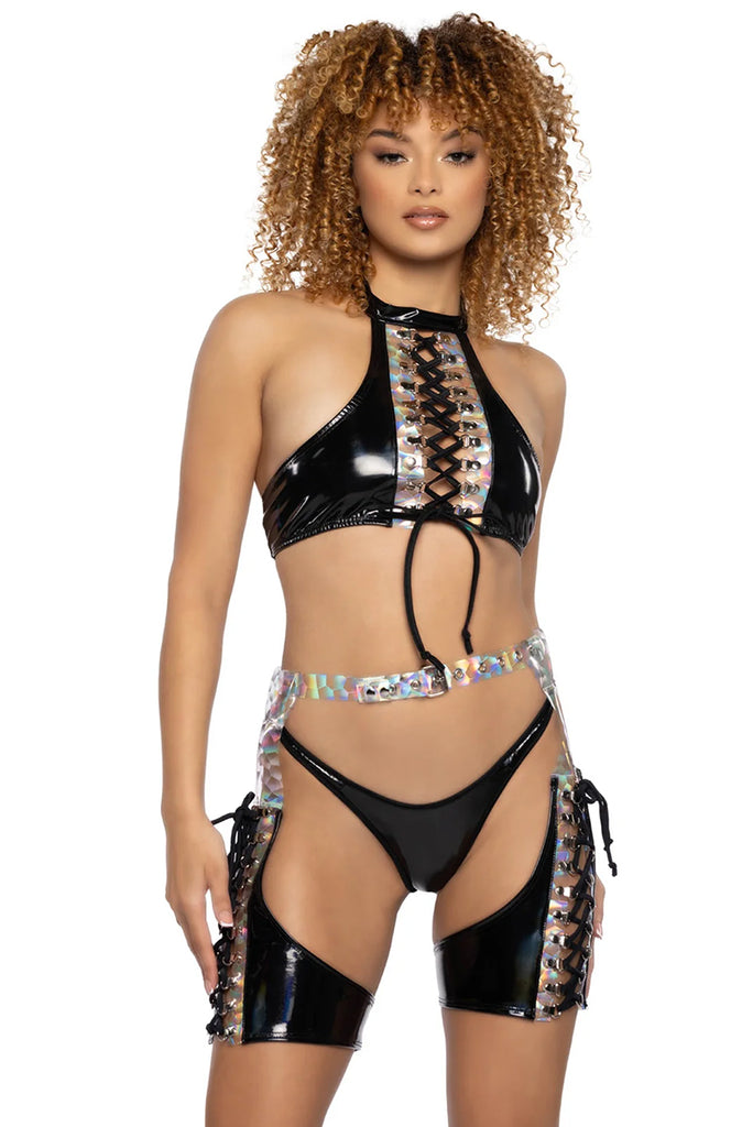 sexy black jvalentine rave outfit
